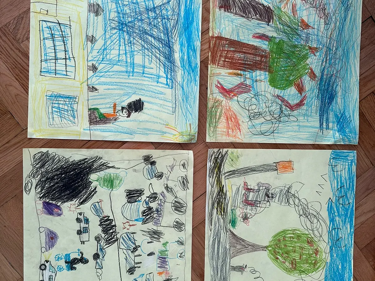  Fragmenty rysunków dzieci